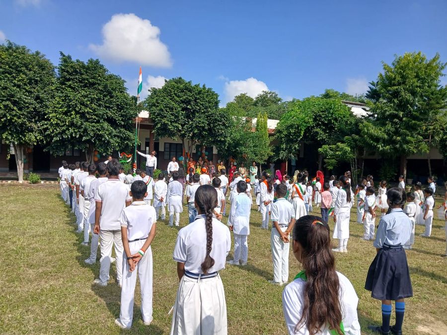 Flag hoisting ceremony