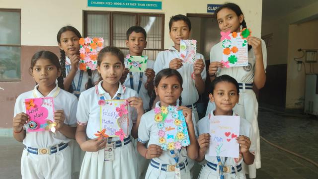 Mother's Day cards made by students